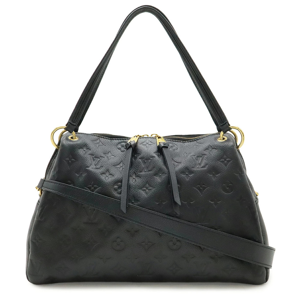 LOUIS VUITTON Monogram Empreinte Pontue Tote Bag Crossbody Noir Black